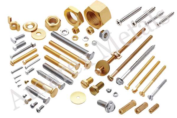 Brass Screw and Bolts, brass fasteners, fasteners, brass fasteners manufacturers, brass fasteners exporters, brass fasteners jamnagar, brass fasteners in india